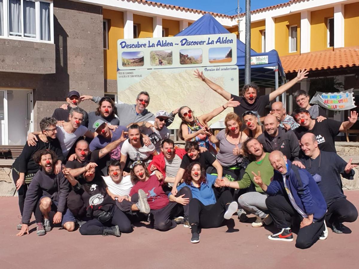 La Hoyilla Hostel - La Aldea San Nicolas ภายนอก รูปภาพ